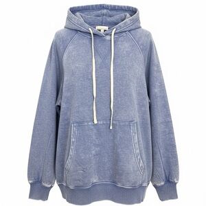 Women’s Zenana  Light Blue Hoodie with Drawstrings